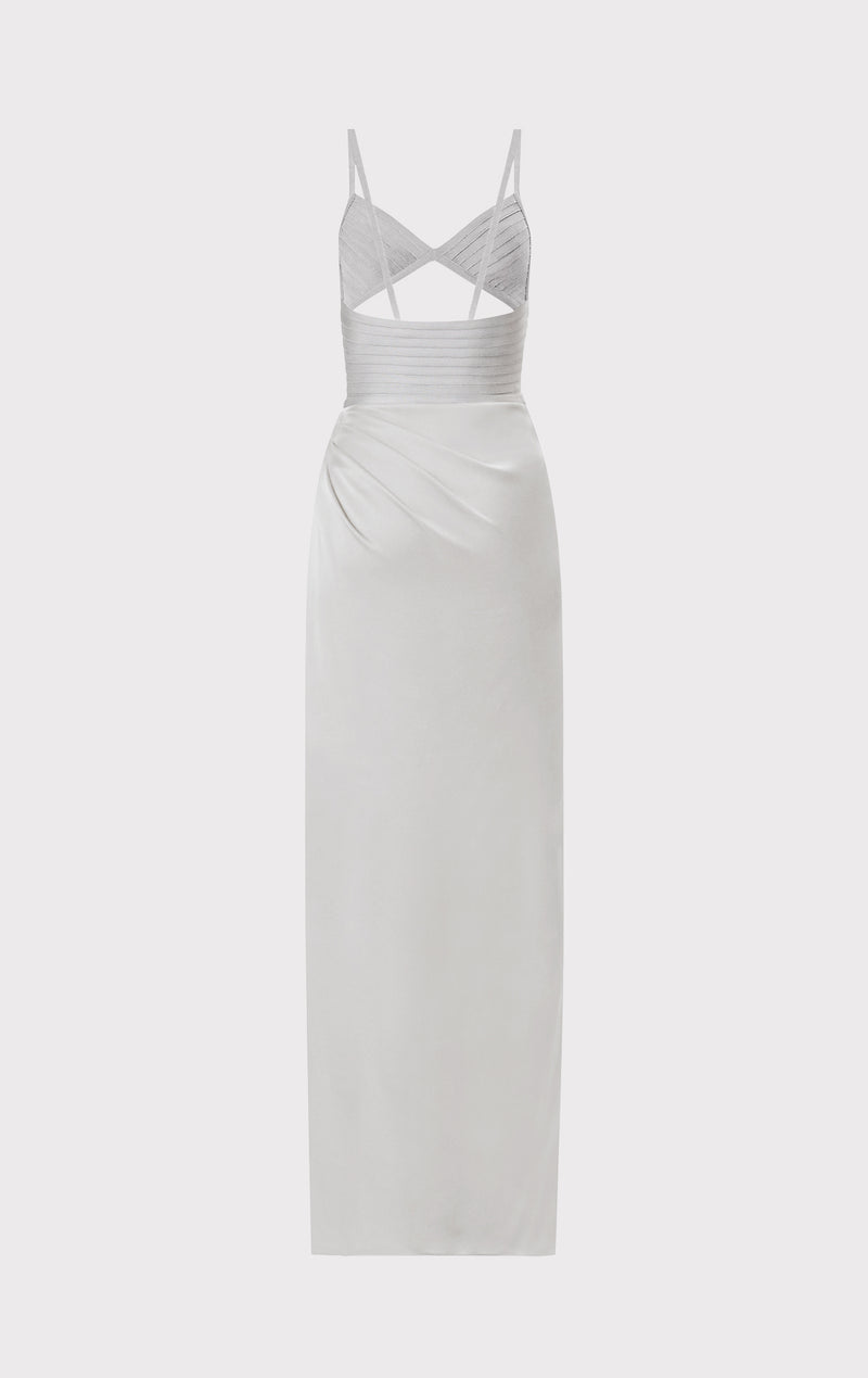 HERVÉ LÉGER X LAW ROACH Draped Cutout Gown