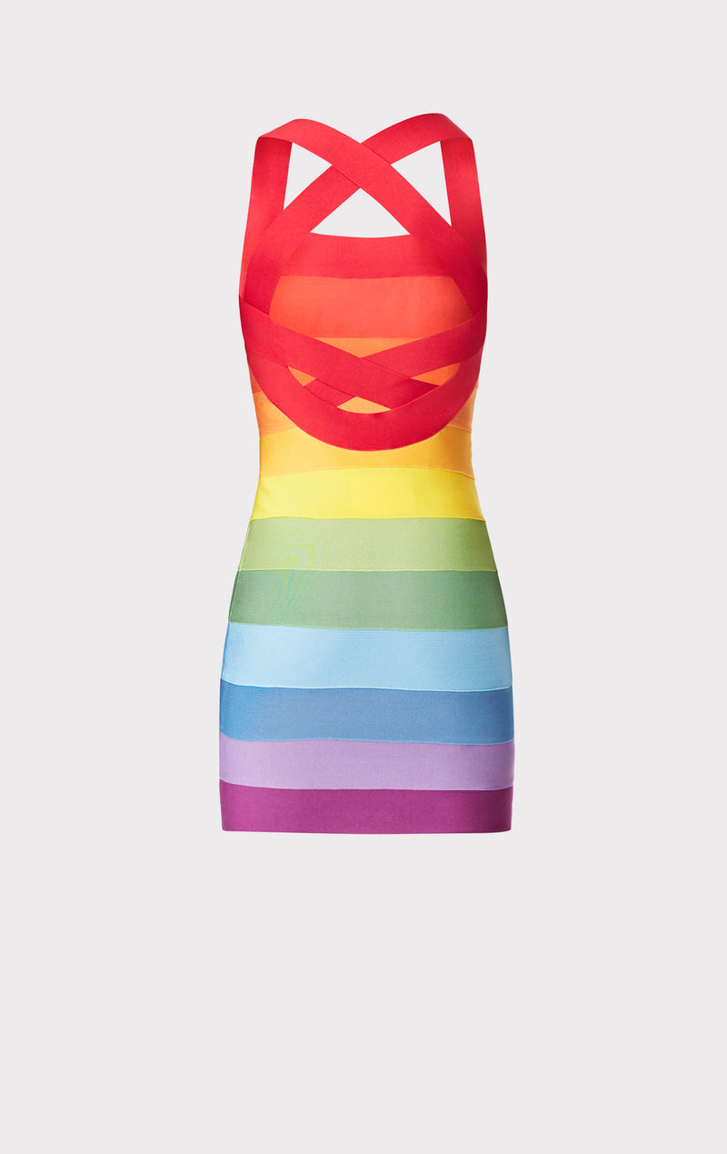 RAINBOW MINI DRESS