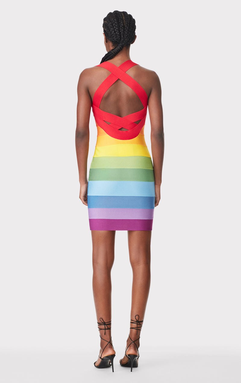 RAINBOW MINI DRESS