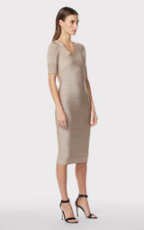 ASYMMETRIC STRAPPY ICON DRESS