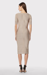 ASYMMETRIC STRAPPY ICON DRESS