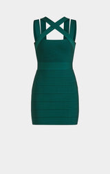 ICON STRAPPY CROSS NECK ICON DRESS