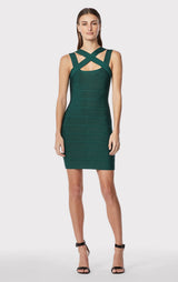 ICON STRAPPY CROSS NECK ICON DRESS
