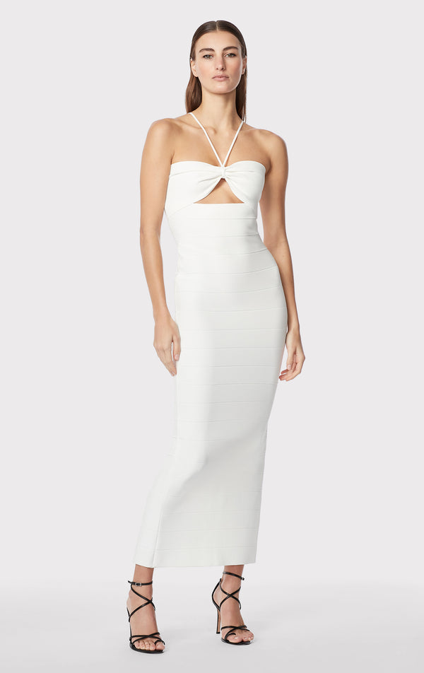 ICON GATHERED STRAPPY GOWN