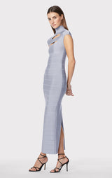 ICON CAP SLEEVE CUT-OUT GOWN