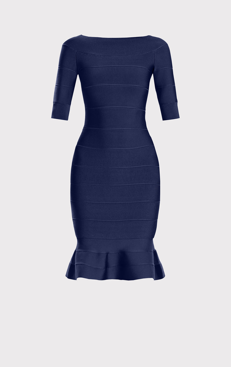 Off-Shoulder Flare Dress