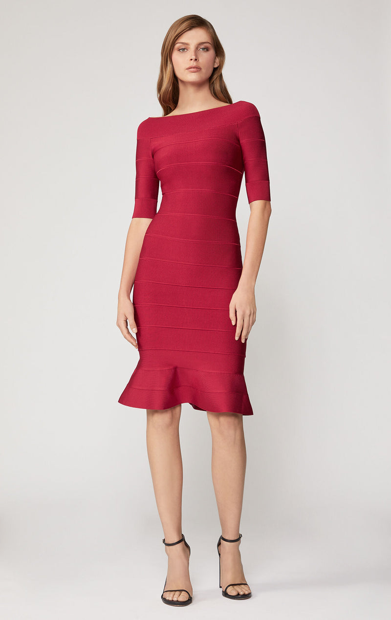 Off-Shoulder Flare Dress