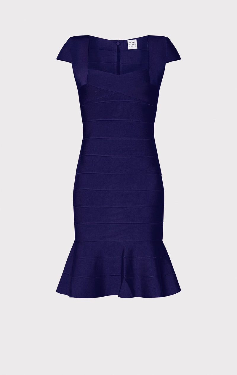 Hervé Léger // Blue Multi Colour Bandage Dress – VSP Consignment