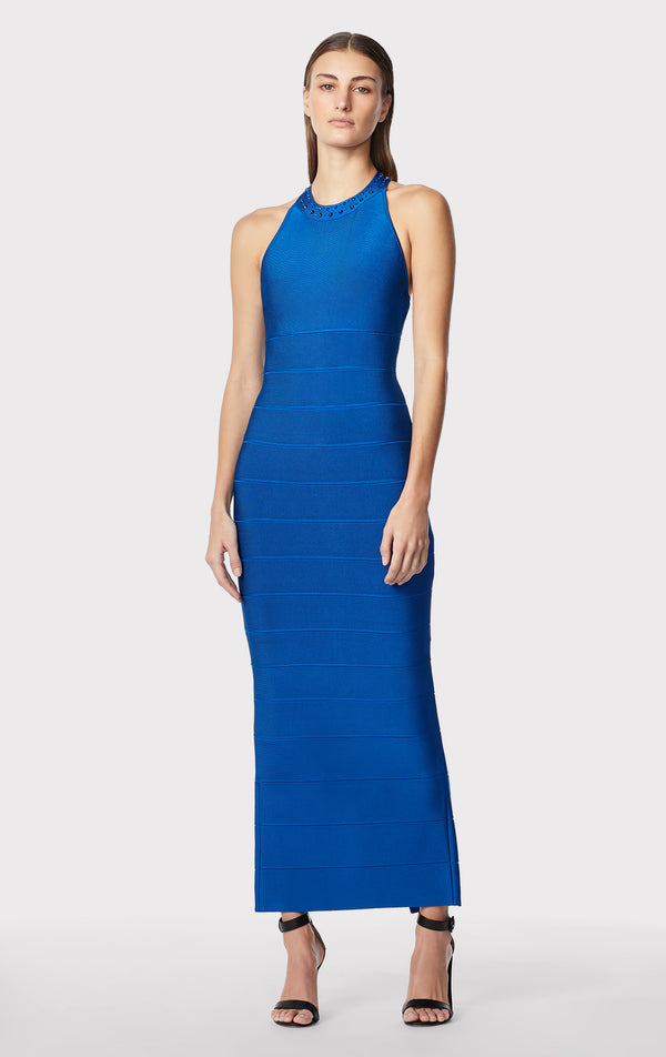 HALTER CRYSTAL GOWN – HERVÉ LÉGER