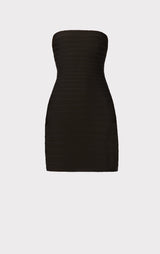 STRAPLESS BANDED PENCIL DRESS