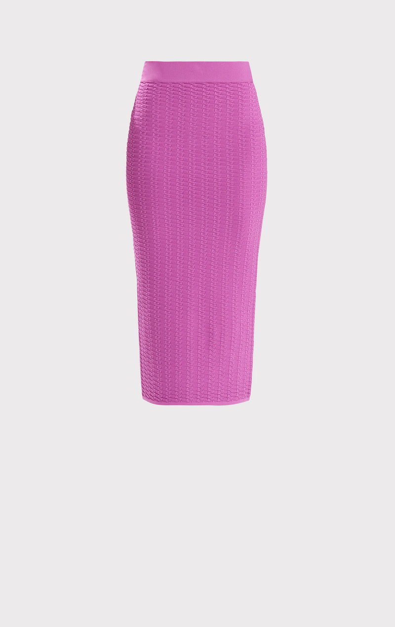 SHADOW STRIPE PENCIL SKIRT
