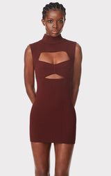 OTTOMAN CUT OUT MINI DRESS