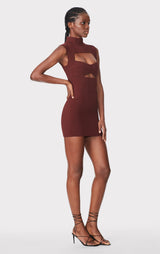 OTTOMAN CUT OUT MINI DRESS